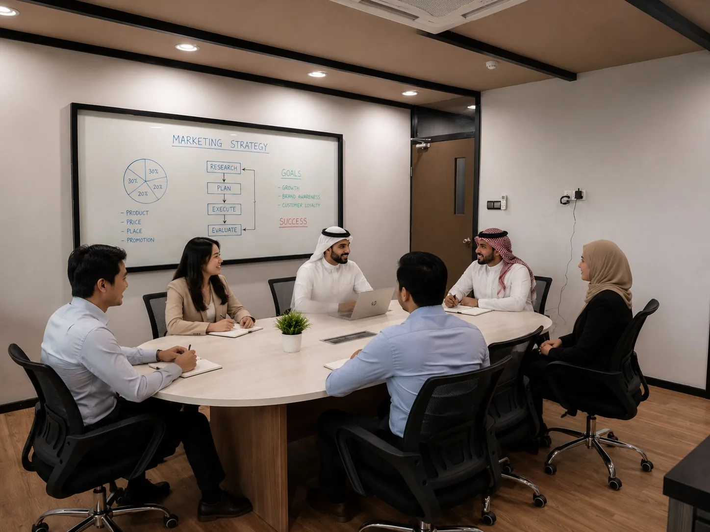 Phoenix investment banking strategy boardroom meeting