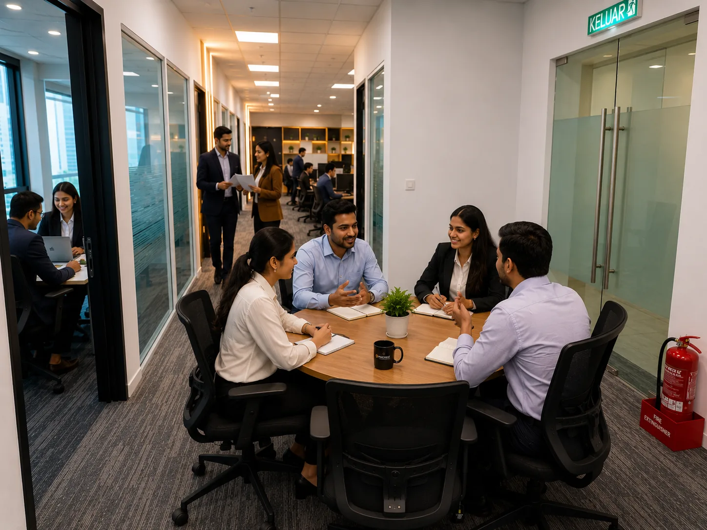 Phoenix trade finance team meeting with institutional clients